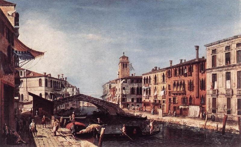 MARIESCHI, Michele View of the Rio di Cannareggio gs oil painting image